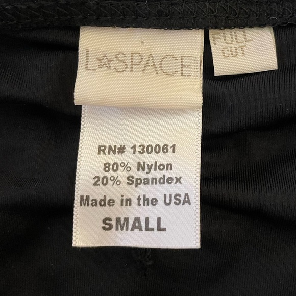 L*space crisscross Jaime bikini top and bottom set in black size small - Picture 7 of 9